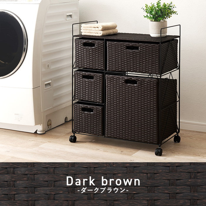 ランドリー RAN-2458 幅65×奥行35×高さ80cm hgs-3000004273の画像