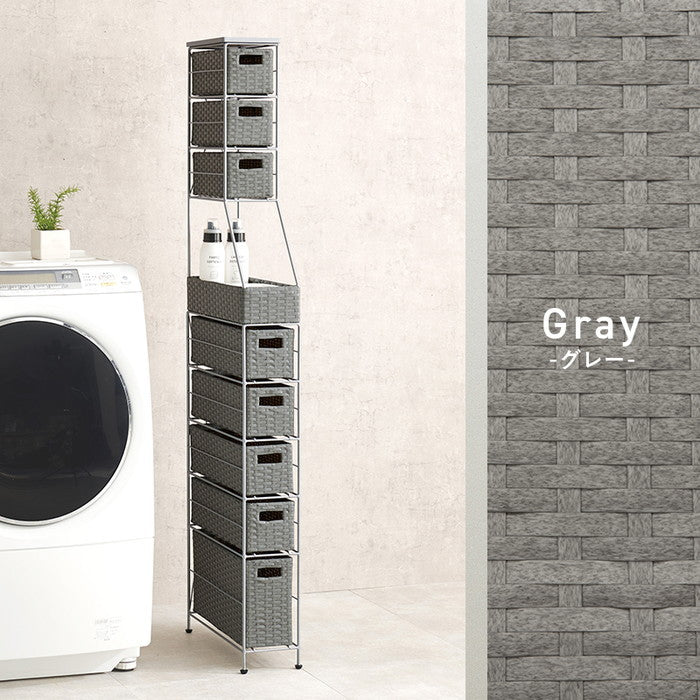 ランドリーチェスト RAN-2459 幅15×奥行45×高さ154cm hgs-3000004276の画像