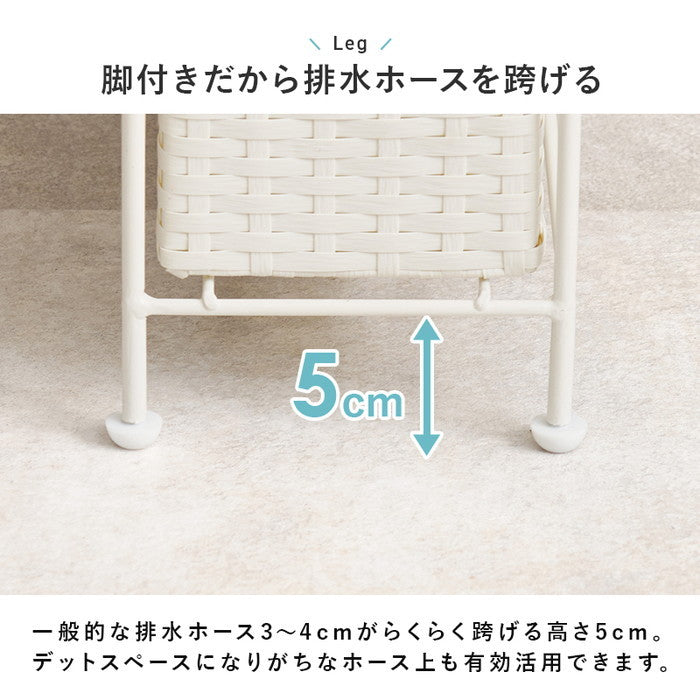 ランドリーチェスト RAN-2459 幅15×奥行45×高さ154cm hgs-3000004276の画像