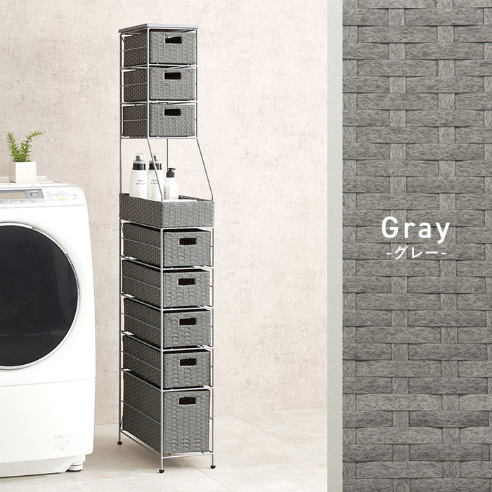 ランドリーチェスト RAN-2460 幅20×奥行45×高さ154cm hgs-3000004279の画像