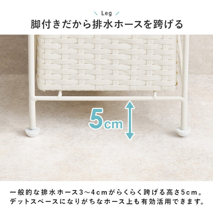 ランドリーチェスト RAN-2460 幅20×奥行45×高さ154cm hgs-3000004279の画像