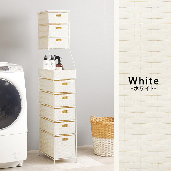 ランドリーチェスト RAN-2461 幅25×奥行45×高さ154cm hgs-3000004282の画像