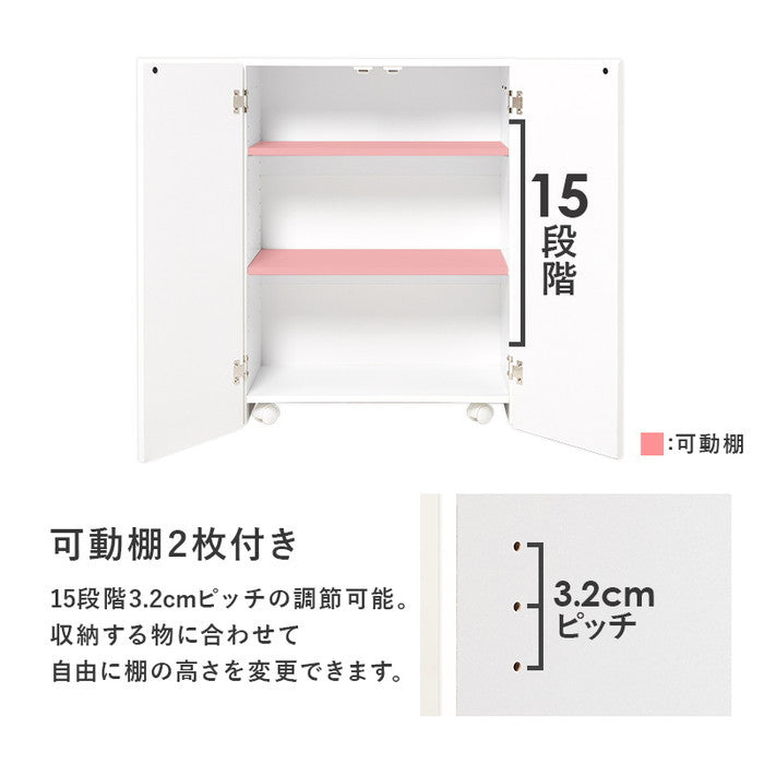ブックシェルフ VKB-7277 幅60(取手含む63）×奥行32×高さ80cm hgs-3000004297の画像