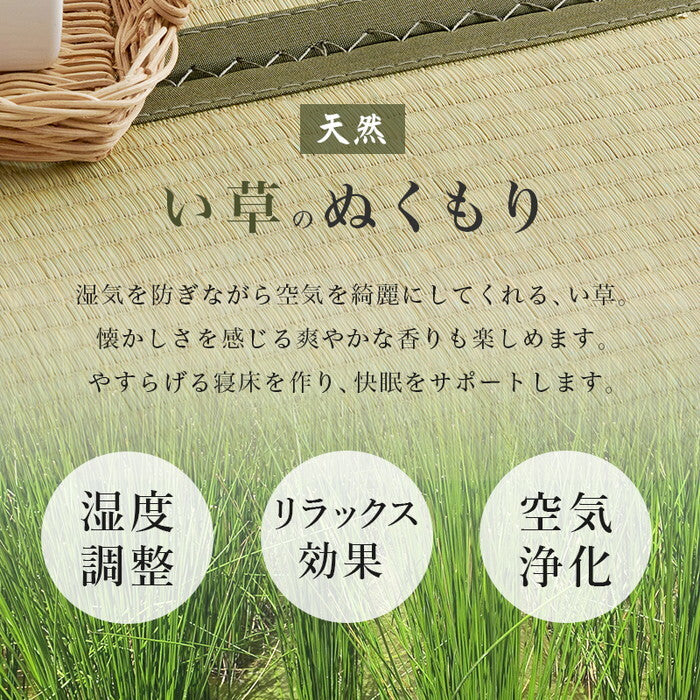 組立簡単 畳シングルベッド ライトブラウン/クラマ ナチュラル/クラマ 幅107×奥行207×高さ36.5cm MB-5146S hgs-3000004305の画像