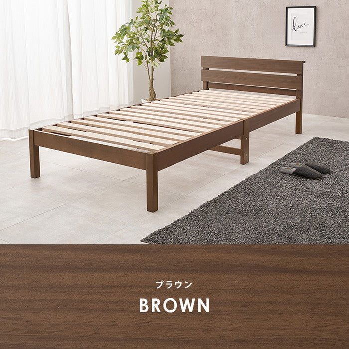 組立簡単 マットレス付 シングルベッド WB-7802S3302 ベッド: 幅100×奥行208×高さ64.5×床面高32cm hgs-3000004401の画像