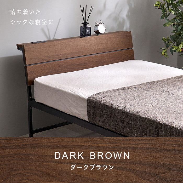 マットレス付 シングルベッド KH-3074S3301 ベッド: 幅98×奥行212×高さ70.5×座面高34.5cm hgs-3000004447の画像