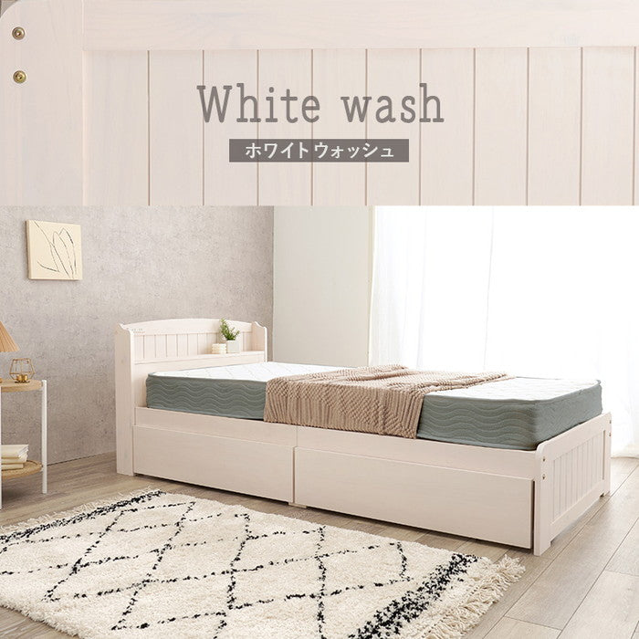 マットレス付 シングルベッド MB-5039S3301 ベッド: 幅101×奥行210×高さ78×床面高34cm hgs-3000004479の画像