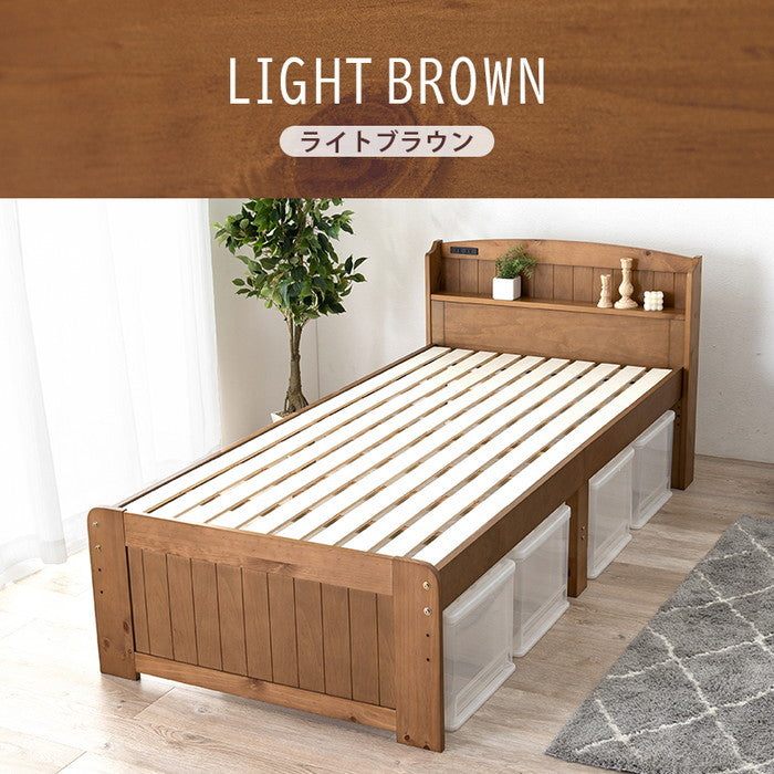 マットレス付 シングルベッド MB-5915S3301 ベッド: 幅102×奥行211×高さ82×床面高31/37/43cm hgs-3000004529の画像