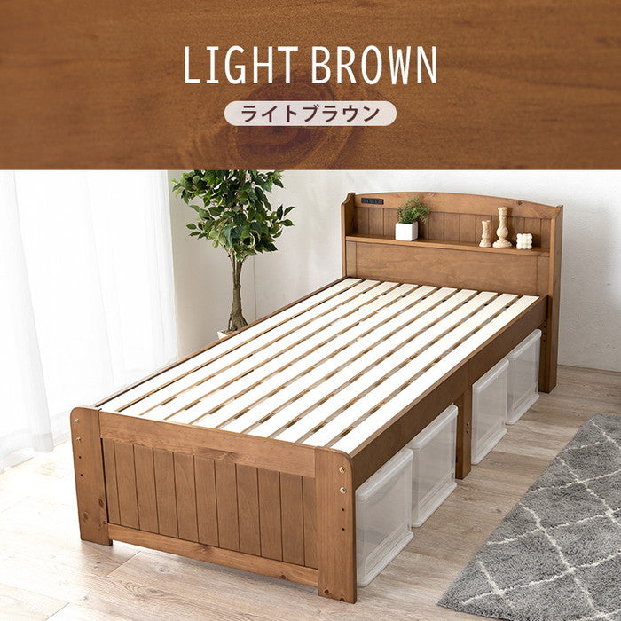 マットレス付 シングルベッド MB-5915S3302 ベッド: 幅102×奥行211×高さ82×床面高31/37/43cm hgs-3000004601の画像