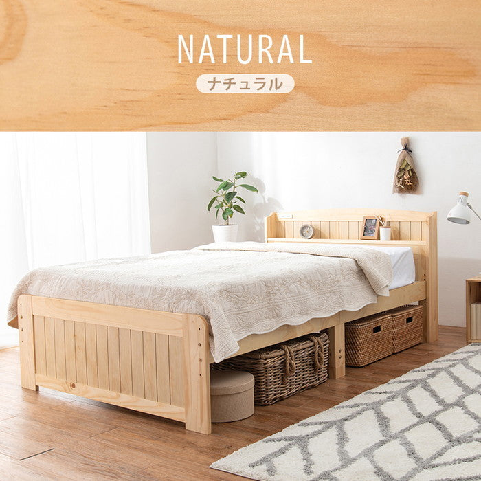 マットレス付 セミダブルベッド MB-5915SD3301 ベッド: 幅125×奥行211×高さ82×床面高31/37/43cm hgs-3000004647の画像