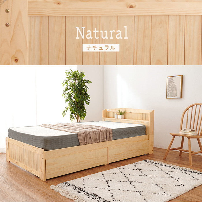 マットレス付 セミダブルベッド MB-5039SD3302 ベッド: 幅124×奥行210×高さ78×座面高34cm hgs-3000004654の画像