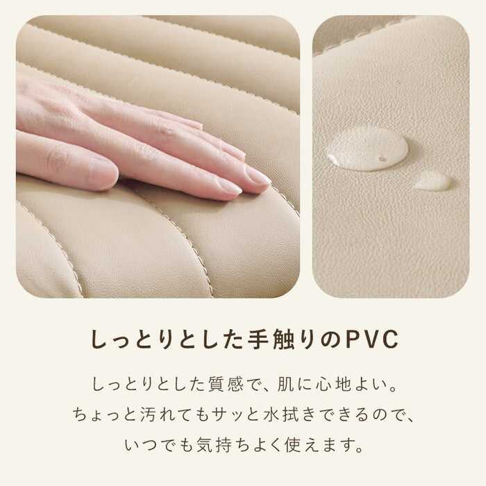オフィスチェア ストレート/ベロア調アイボリー ストレート/ベロア調ライトグレー ストレート/PVCベージュ ストレート/PVCグレー ストレート/PVCホワイト 幅55×奥行55×高さ64〜72×座面高39〜47cm LHC-4469 hgs-3000004922の画像