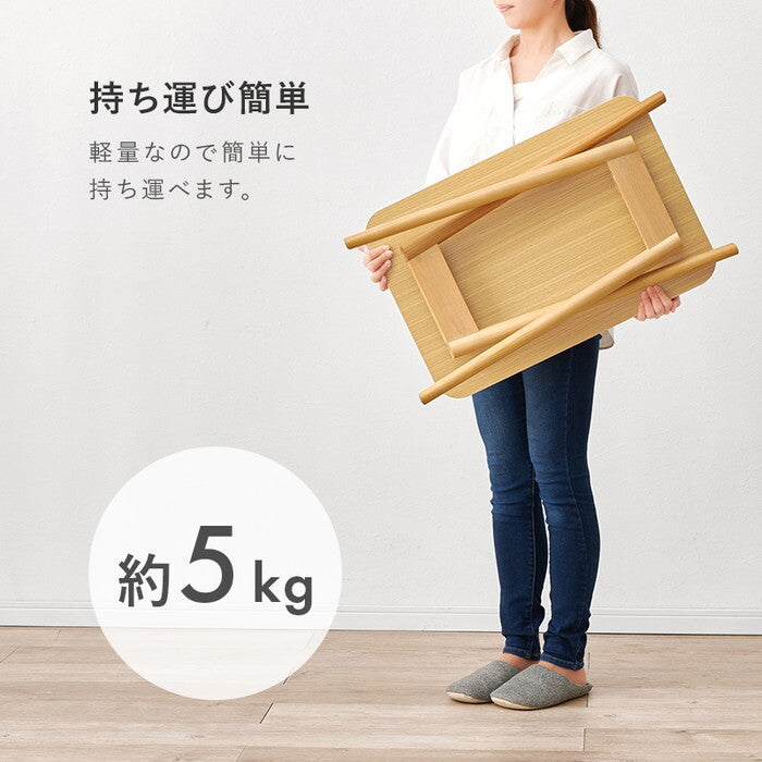 折れ脚テーブル ブラウン ナチュラル ホワイトウォッシュ 幅68×奥行40×高さ60cm MT-6484 hgs-3000005170の画像