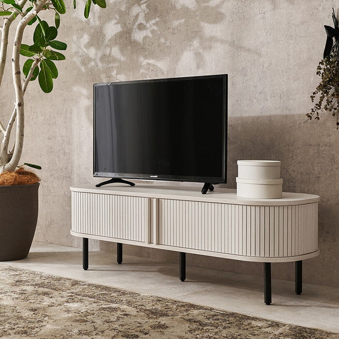 ＴＶボード ブラウン ナチュラル ホワイト 幅119×奥行40.5×高さ38.5cm RTV-1410 hgs-3000005735の画像