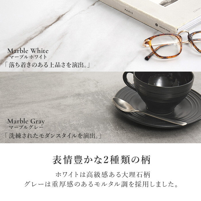 テーブル マーブルグレー マーブルホワイト 幅90×奥行90×高さ33cm VKT-7263 hgs-3000005858の画像
