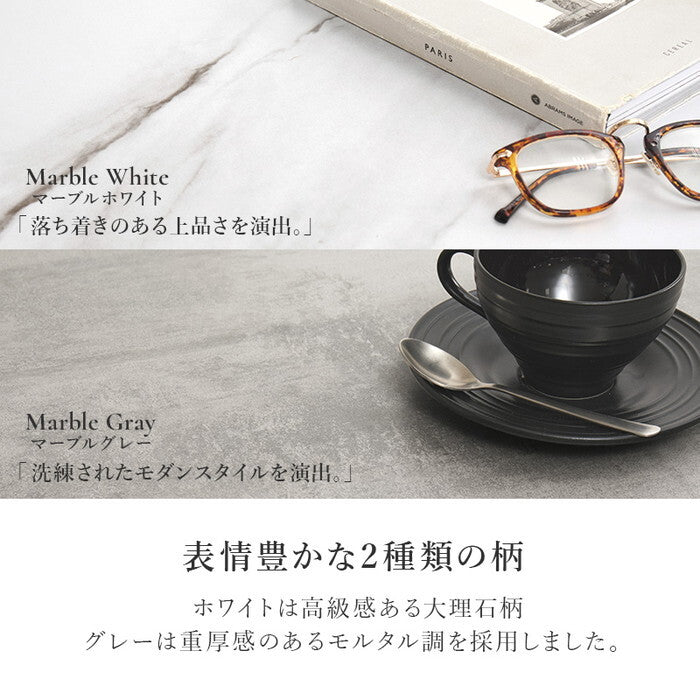 テーブル マーブルグレー マーブルホワイト 幅69×奥行69×高さ33cm VKT-7264 hgs-3000005860の画像