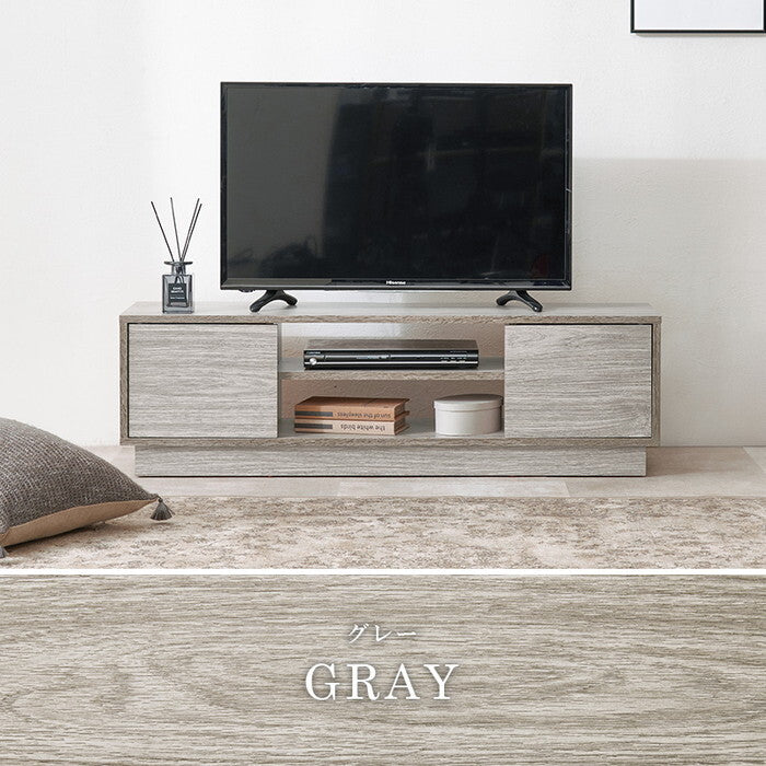 テレビ台 ダークブラウン グレー ホワイト 幅110×奥行30×高さ33.5cm VTV-7266 hgs-3000005864の画像