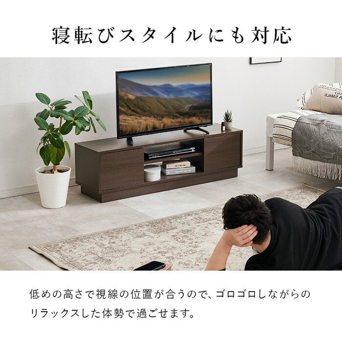 テレビ台 ダークブラウン グレー ホワイト 幅110×奥行30×高さ33.5cm VTV-7266 hgs-3000005864の画像