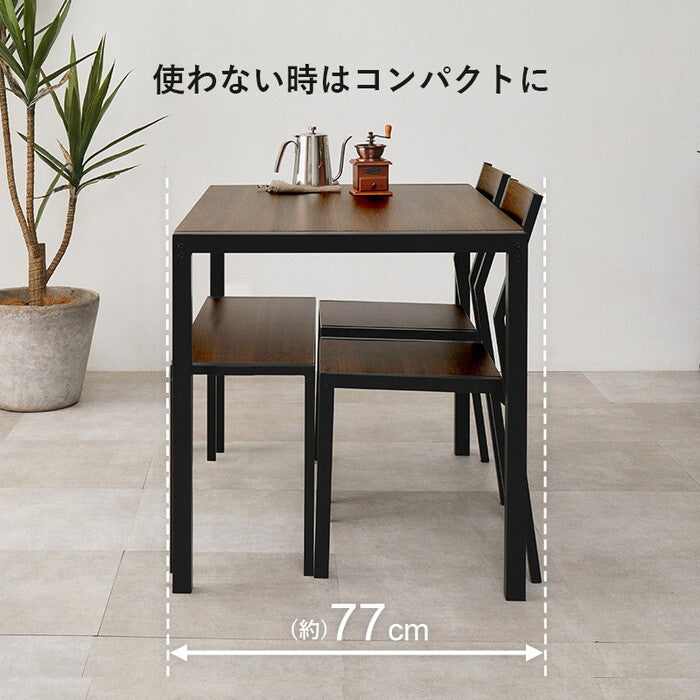 ダイニング４点セット ナチュラルホワイト オークナチュラル ウォルナットブラウン LDS-4864 hgs-3000005887の画像