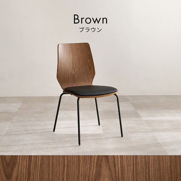 ダイニングチェア ブラウン ナチュラル 幅52×奥行53×高さ81.5×座面高43cm LC-4828 hgs-3000006019の画像