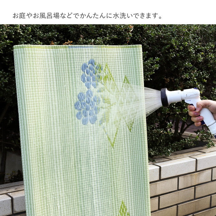 洗えるい草風カーペット #110 本間2帖 hig-15242820xの画像