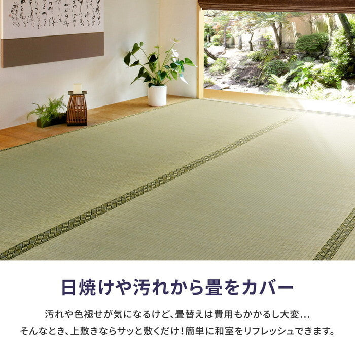 い草カーペット 備前 団地間8帖 hig-159052080xの画像