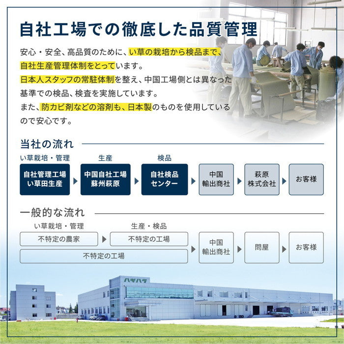 い草上敷 柳川 (やながわ) 江戸間 6帖 6畳 双目織 お手頃 リーズナブル 畳の保護 hig-159064660