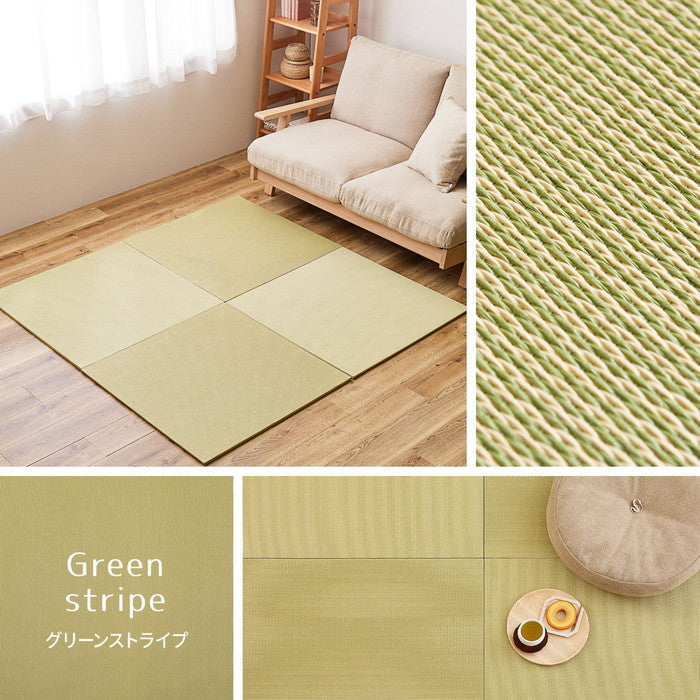 萩原の畳屋さんシリーズ DIY用 薄畳 樹 いつき 約82×82×1.3cm 1枚 敷き畳 置き畳 リフォーム DIY カットできる hig-159067200xの画像