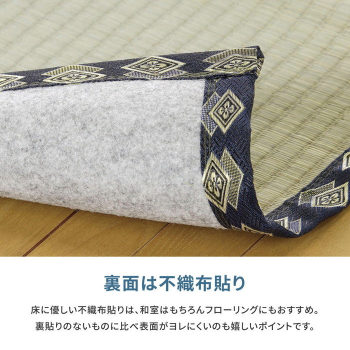 自分で切れる い草 上敷き みすず 団地間 2帖 2畳 フリーカット はっ水 防カビ 消臭 裏貼り 畳の保護 hig-159069220の画像