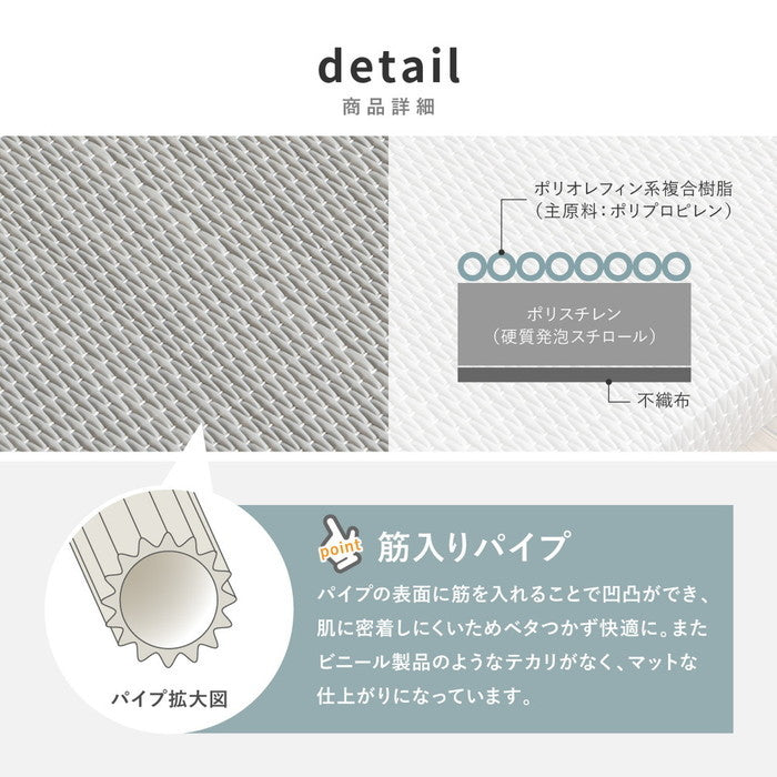 水拭きできる い草風 置き畳 おぼろ 約82×82×2.5cm 半畳 縁なし フロア畳 ユニット畳 PP 滑り止め付き hig-160900600xの画像