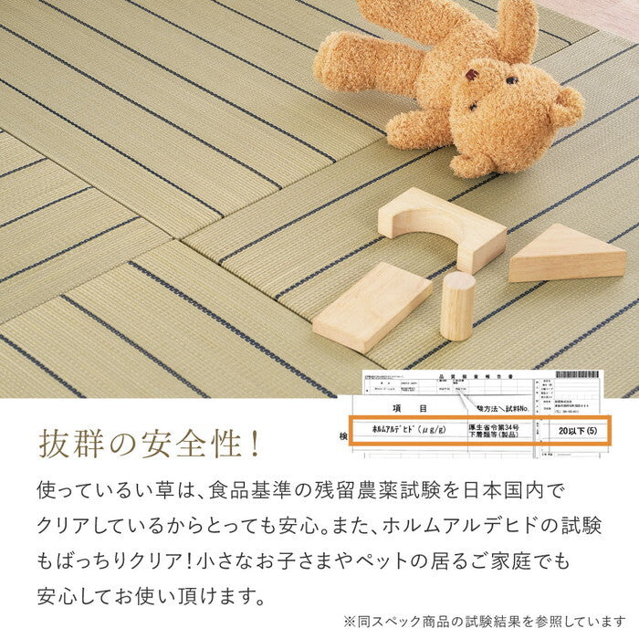 置き畳 凛 約82×82×2.5cm ブラウン グリーン ナチュラル ブラック hig-160901400xの画像