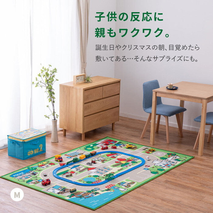 キッズラグ ロードマップ2 M 約133×190cm hig-190112031xの画像