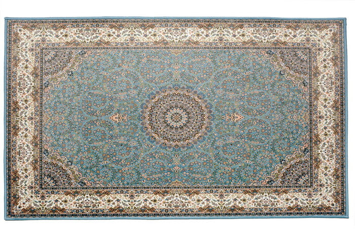 転写プリントマット ターコイズ 約50×80cm ターコイズ hig-240613960xの画像