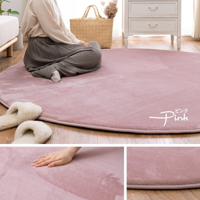 はっ水加工付き 低反発ラグ メレンゲタッチ 約185×240cm 手洗いOK 撥水 ふっくら フランネル 滑り止め付き ホットカーペットカバー hig-240620661xの画像