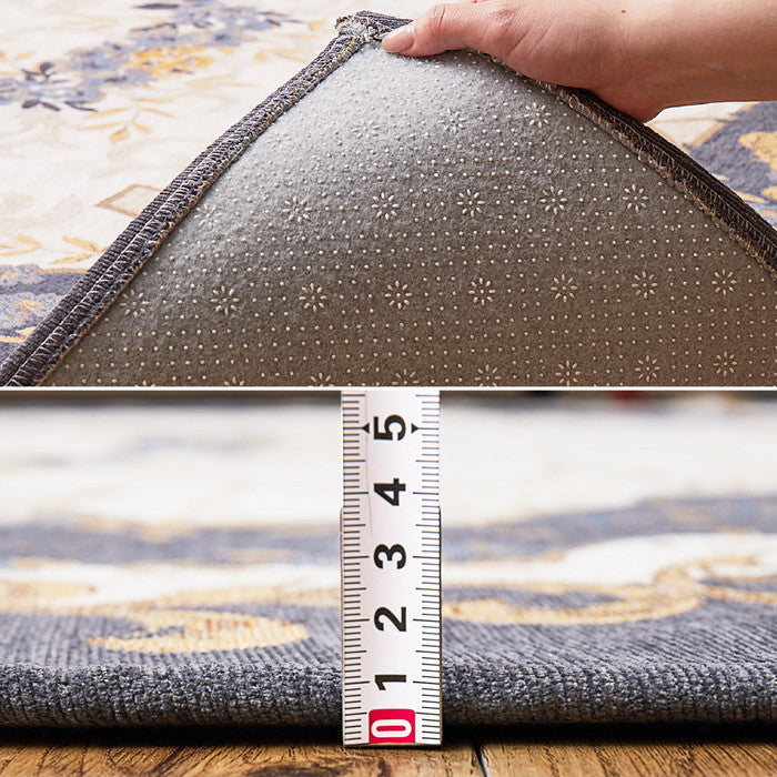 ゴブランシェニールラグ ブローズ 約190×240cm 抗菌防臭 洗える 滑り止め付き オールシーズン hig-240632301xの画像