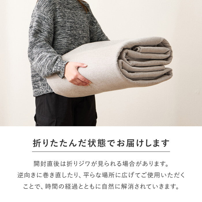 シェニールカーペット ランス 約261×261cm 江戸間4.5帖 ベージュ グレー hig-240651045xの画像