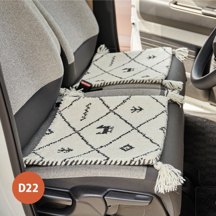 ギャッベ チェアパッド 約40×40cm ギャベ GABBEH D21 D22 D23 D24 ウール 羊毛 チェアマット 座布団 正方形 hig-270034700xの画像