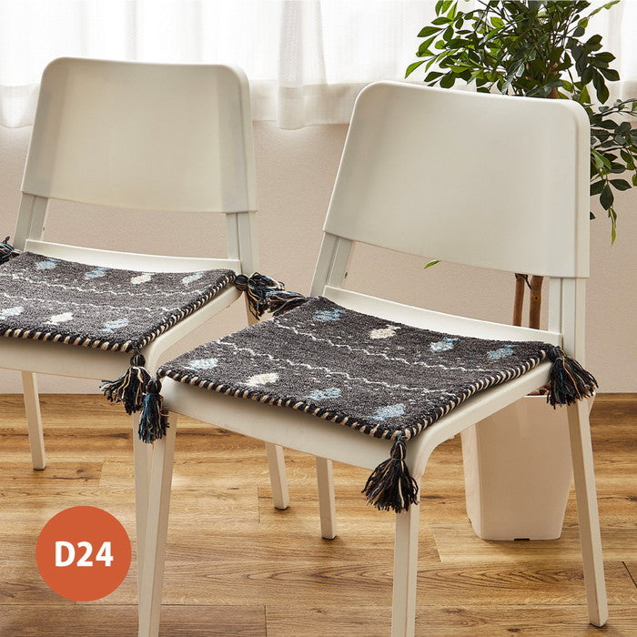 ギャッベ チェアパッド 約40×40cm ギャベ GABBEH D21 D22 D23 D24 ウール 羊毛 チェアマット 座布団 正方形 hig-270034700xの画像