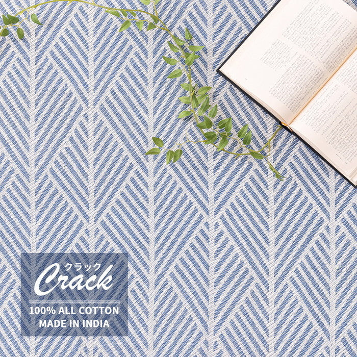 インド綿 ラグ クラック 約90×185cm 洗濯機で洗える 滑り止め hig-270080631xの画像