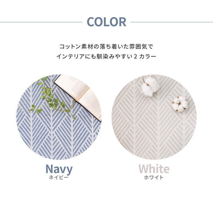 インド綿ラグ クラック 約63×170cm ふっくら 厚手 防音 ボンディング マット hig-270080651xの画像