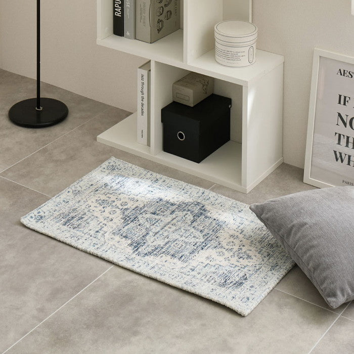 シェニールマット シュリア ダーシャ 約45×75cm 玄関マット インテリアマット 室内 屋内 ジャガード織 オールシーズン hig-270092401xの画像