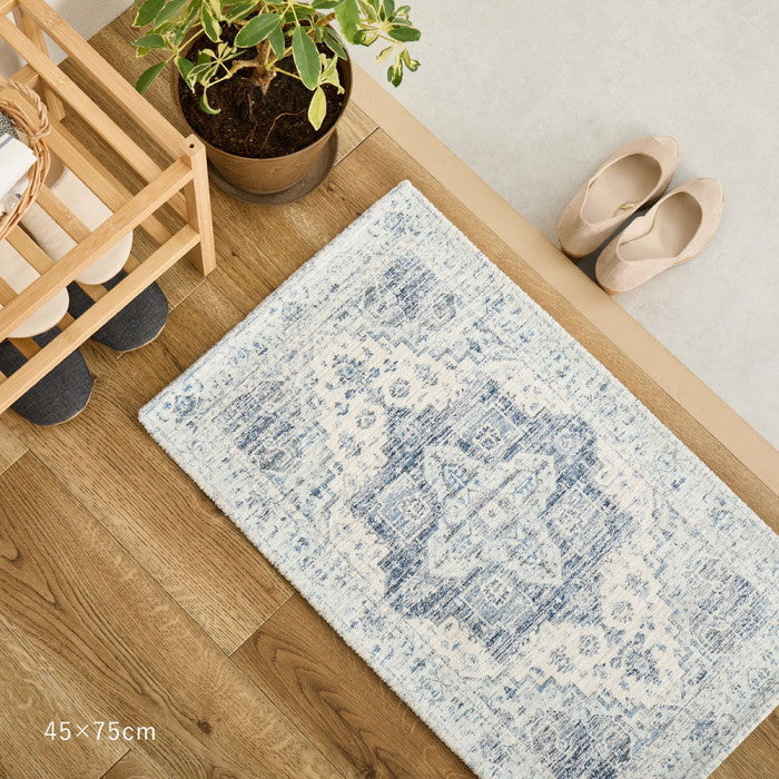 シェニールマット シュリア ダーシャ 約70×120cm 玄関マット インテリアマット 室内 屋内 ジャガード織 オールシーズン hig-270092403xの画像