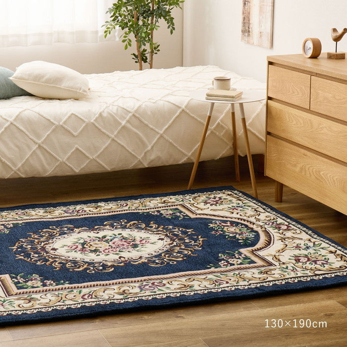 シェニールマット ダミニ 約45×75cm 玄関マット インテリアマット ウレタン入り ふっくら 厚手 室内 屋内 ジャガード織 オールシーズン hig-270092421xの画像