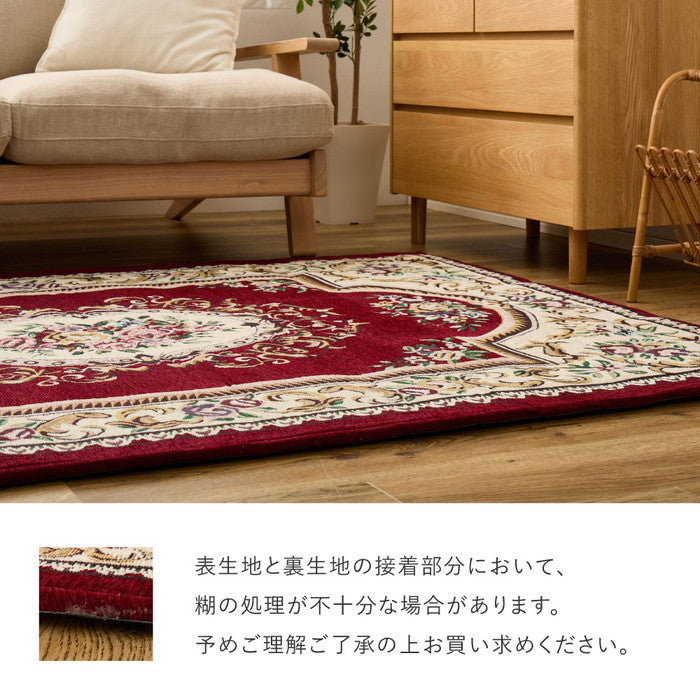 シェニールマット ダミニ 約60×90cm 玄関マット インテリアマット ウレタン入り ふっくら 厚手 室内 屋内 ジャガード織 オールシーズン hig-270092422xの画像