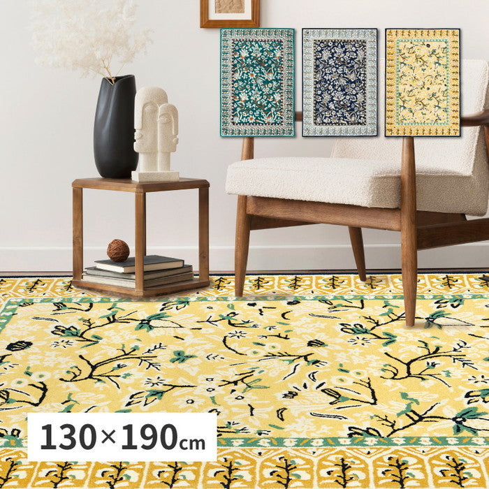 ウールラグ ポタリー 約130×190cm ラグマット カーペット タフトマット タフティングマット 羊毛 手作り hig-270096402xの画像