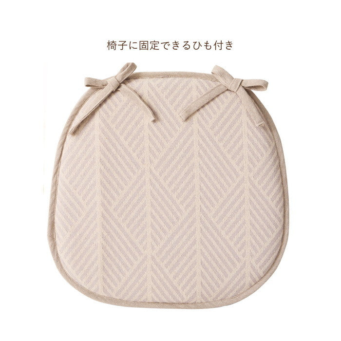 インド綿 馬蹄クッション テラ クラック アルト 約43×41cm 綿100％ バテイクッション シートクッション 座布団 ウレタン ふっくら hig-270100200xの画像