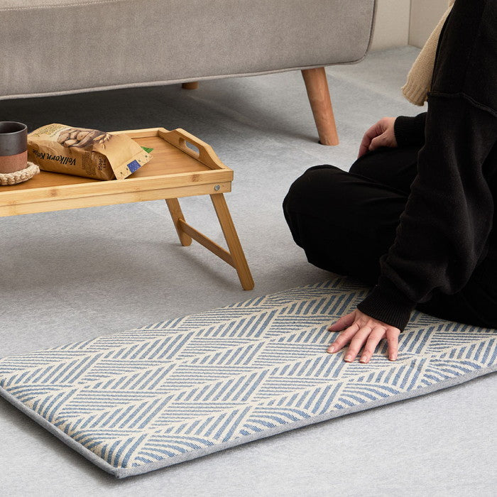 インド綿 ベンチクッション テラ クラック アルト 約43×120cm 綿100％ ロングクッション シートクッション 座布団 ウレタン ふっくら hig-270100210xの画像