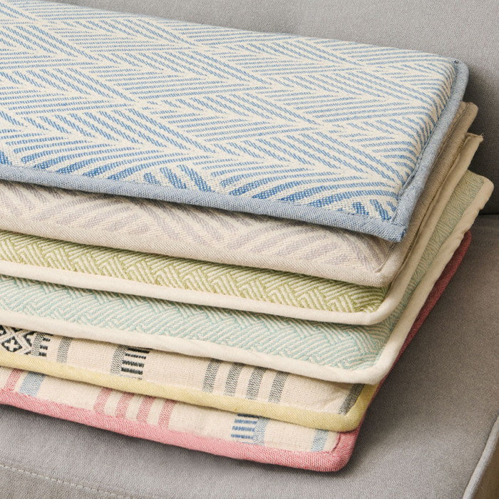 インド綿 ベンチクッション テラ クラック アルト 約43×120cm 綿100％ ロングクッション シートクッション 座布団 ウレタン ふっくら hig-270100210xの画像