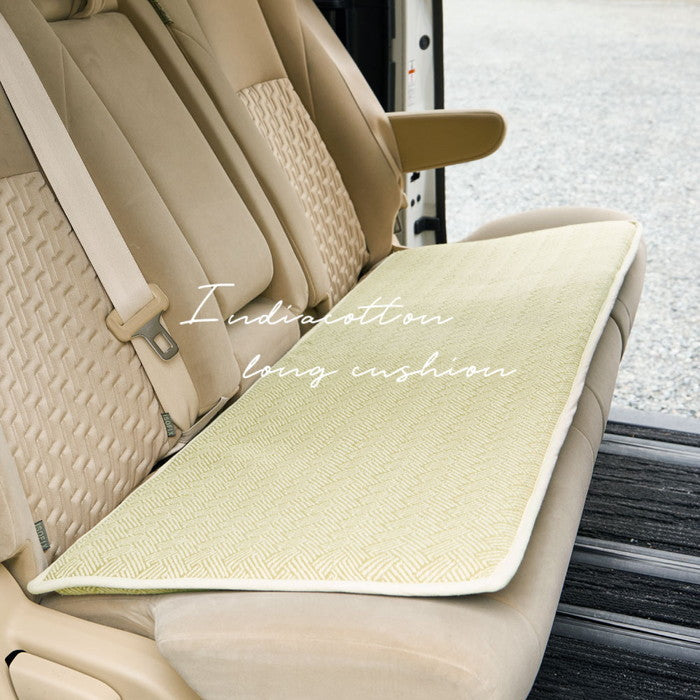 インド綿 ベンチクッション テラ クラック アルト 約43×120cm 綿100％ ロングクッション シートクッション 座布団 ウレタン ふっくら hig-270100210xの画像