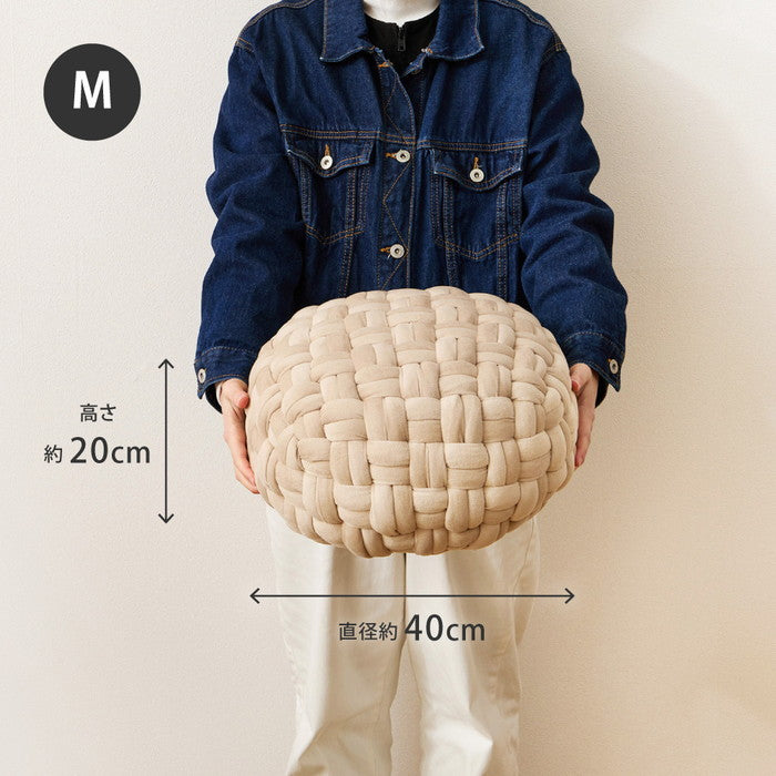 クッション スツール ベルベット プフ 約40cm Mサイズ オットマン 丸クッション hig-270100901xの画像